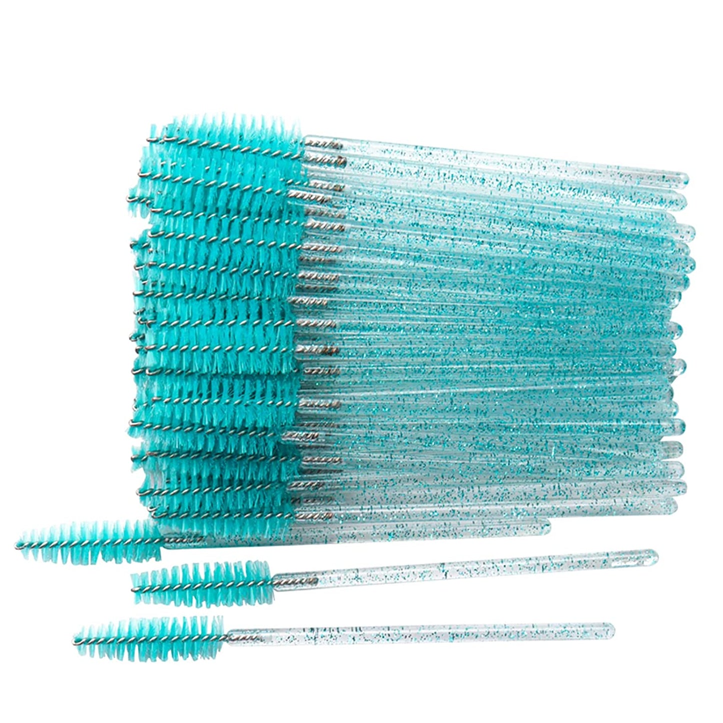 Myaokue-Up 300 Pack Disposable Mascara Wands Crystal Gold Handle Brush Lash Wand Eyelash Extension Tool Bulk Makeup Applicator (Crystal Blue/Deep Green-) Health & Beauty > Personal Care > Cosmetics > Cosmetic Tools > Makeup Tools myaokue-up Crystal Blue/Deep Green-  