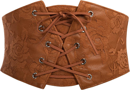 GRACE KARIN Women'S Elastic Stretch Corset Waist Cincher Belt Apparel & Accessories > Clothing Accessories > Belts GRACE KARIN Coffee XX-Large 