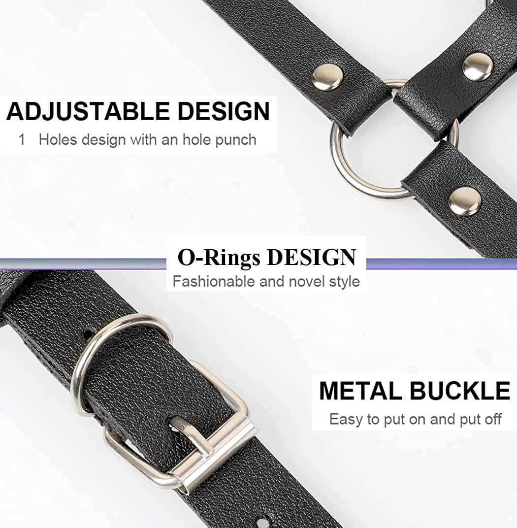 Punk Body Belt Adjustable Black Fashion Body Chain Body Accessory Jewelry for Women and Girls Apparel & Accessories > Jewelry > Body Jewelry LISBLIER   