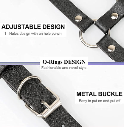 Punk Body Belt Adjustable Black Fashion Body Chain Body Accessory Jewelry for Women and Girls Apparel & Accessories > Jewelry > Body Jewelry LISBLIER   