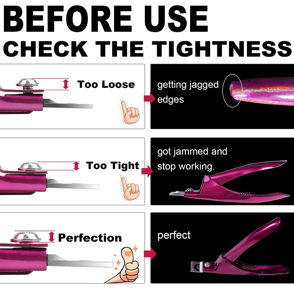 Elegant Violet Red Premium Adjustable Stainless Steel Artificial Acrylic Fake False Nail Tip Clipper Cutter Trimmer Manicure Pedicure Sharp Blade Clip Tool for Salon Home Nail Art Beauty Design DIY Health & Beauty > Personal Care > Cosmetics > Cosmetic Tools > Nail Tools GADGETS ENTREPOT   