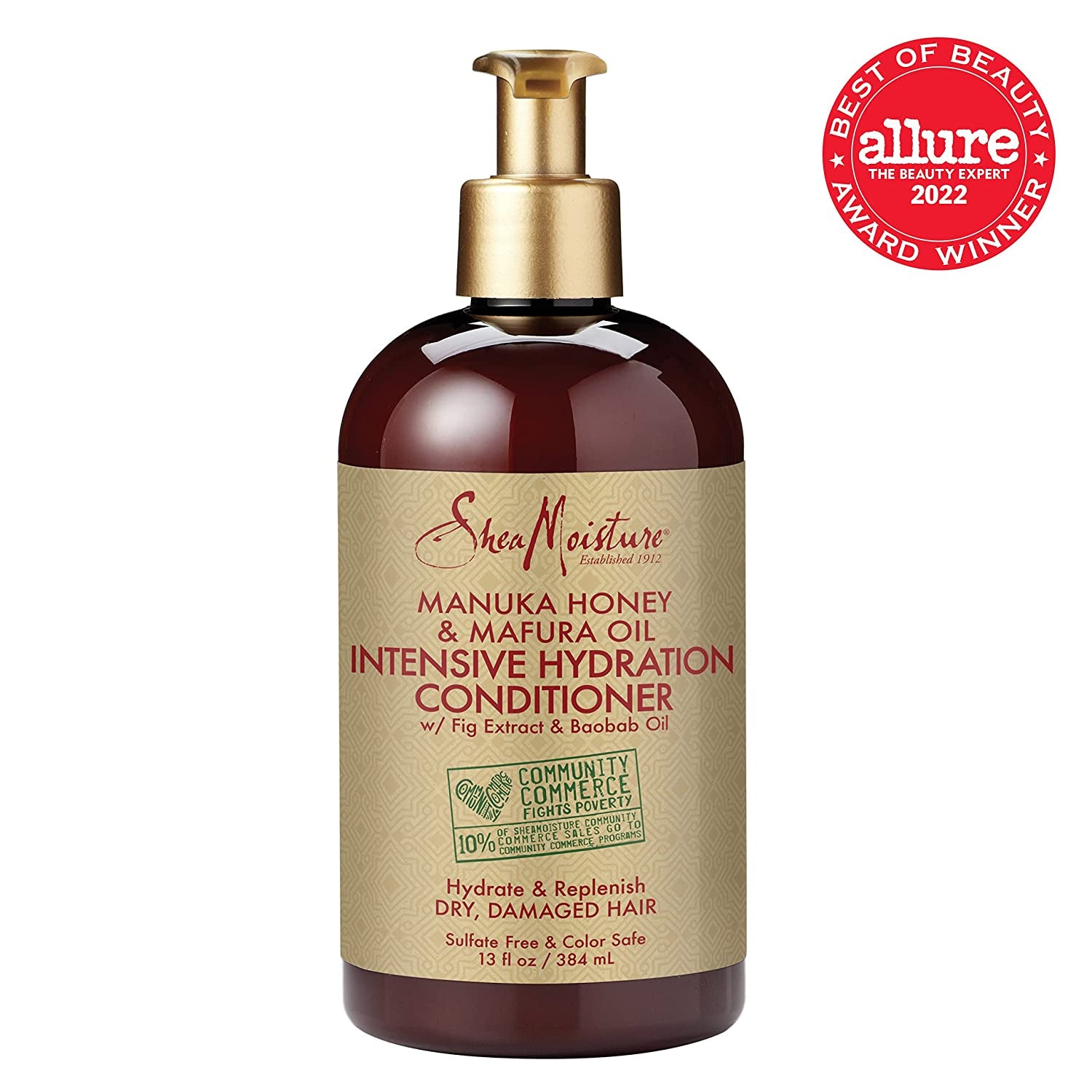 Sheamoisture Conditioner Intensive Hydration for Dry, Damaged Hair Manuka Honey and Mafura Oil to Nourish and Soften Hair 13 Oz Health & Beauty > Personal Care > Hair Care SheaMoisture   