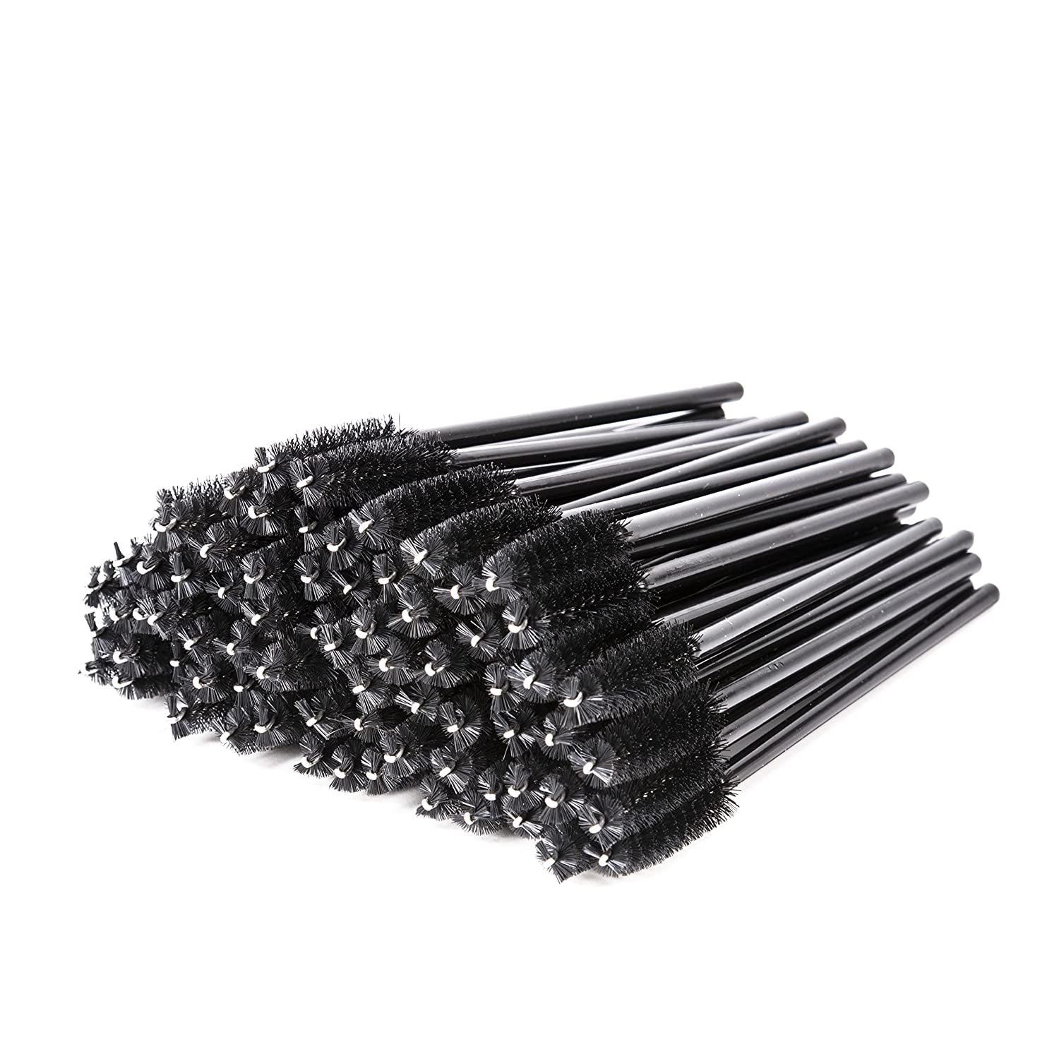 I-Laesh 100 Pcs Disposable Eyelash Brushes, Mascara Wands, Eye Lash Brush, Spoolies for Eyelash Extensions, Spoolie Eyebrow Eyeshadow Brow Makeup Supplies Kit Cleansing Glitter Applicator Tool Accessories Bristle (Crystal Pink) Health & Beauty > Personal Care > Cosmetics > Cosmetic Tools > Makeup Tools i-laesh Wand - Black  