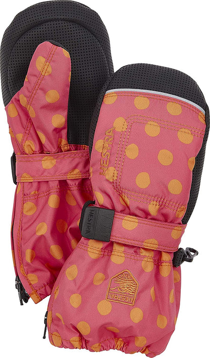 Hestra Baby Zip Long Mitt (Child 1-9Yrs) | Waterproof, Insulated Mittens for Toddlers & Kids for Winter & Playing in the Snow Apparel & Accessories > Clothing Accessories > Gloves & Mittens Hestra Pink Print 1 