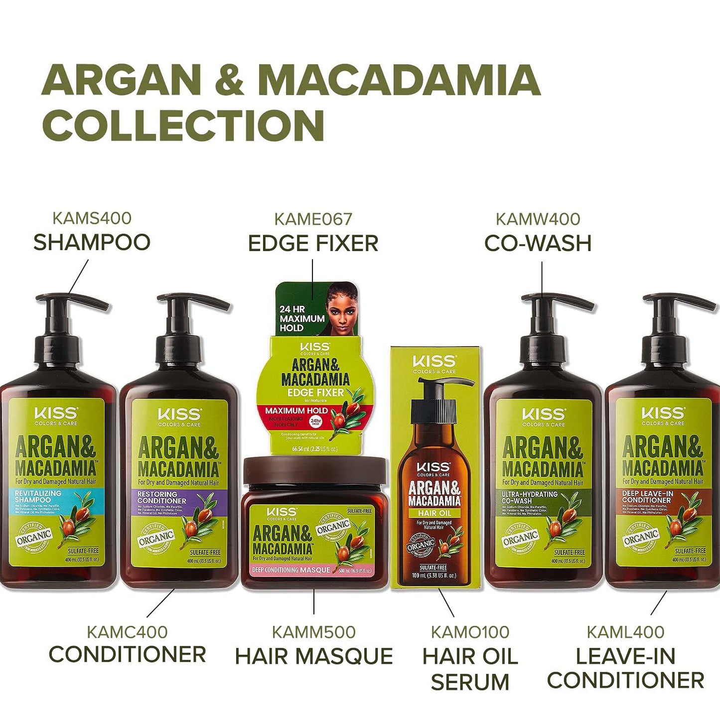 Kiss Argan & Macadamia Natural Hair Care Hair Oil Serum & Hair Masque Health & Beauty > Personal Care > Hair Care Kiss   