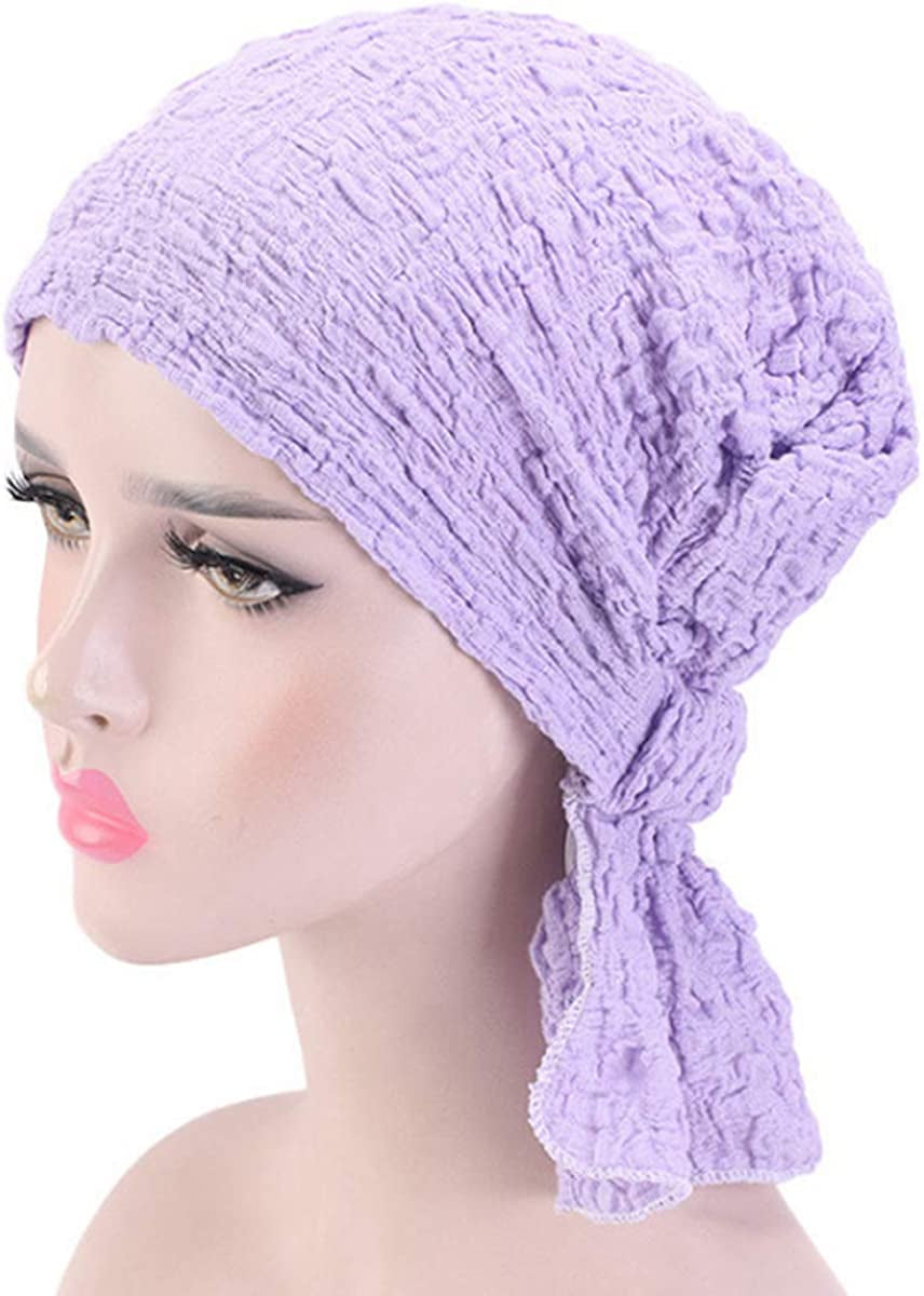 Ever Fairy 3 Colors Chemo Cancer Head Scarf Hat Cap Ethnic Cloth Print Turban Headwear Women Stretch Flower Muslim Headscarf (3 Pack-C) Apparel & Accessories > Clothing Accessories > Headwear Ever Fairy   