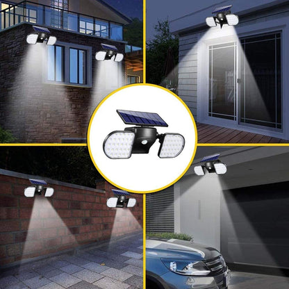 Fitybow Solar Lights Outdoor, Solar Security Lights with Motion Sensor 56 LED Solar Spotlight Lights Waterproof Solar Powered Wall Light Dual Head 360°Rotatable for Yard Garage Patio (2Pack) Apparel & Accessories > Jewelry > Body Jewelry Fitybow   