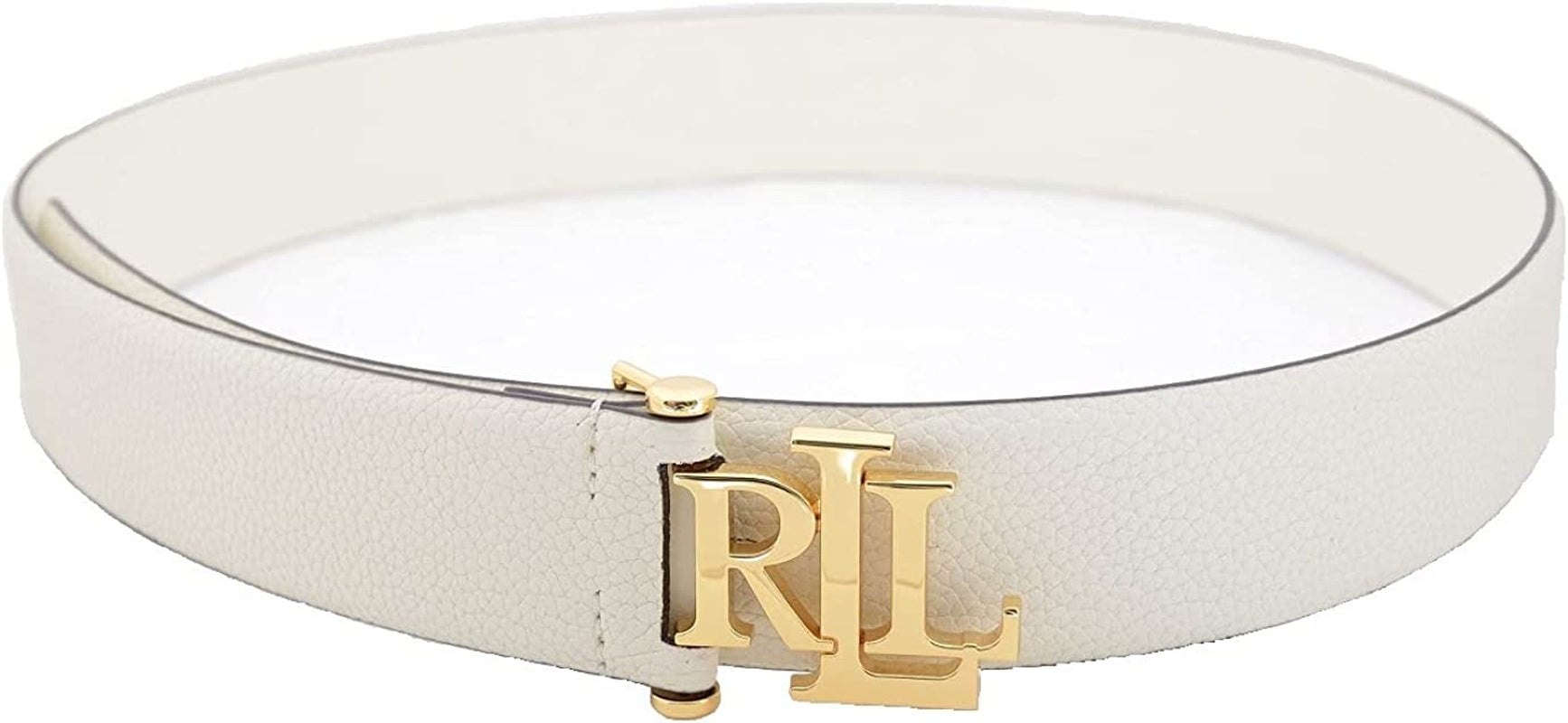RALPH LAUREN Women'S Belt Leather White RRL Buckle S Apparel & Accessories > Clothing Accessories > Belts Lauren Ralph Lauren   