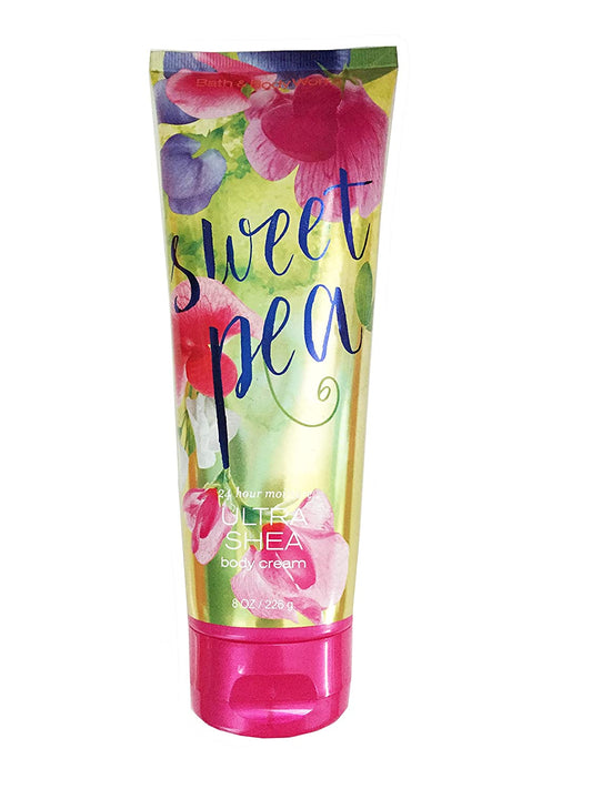 Bath and Body Works Sweet Pea Ultra Shea Body Cream 8 Ounces Health & Beauty > Personal Care > Cosmetics > Bath & Body Bath & Body Works   