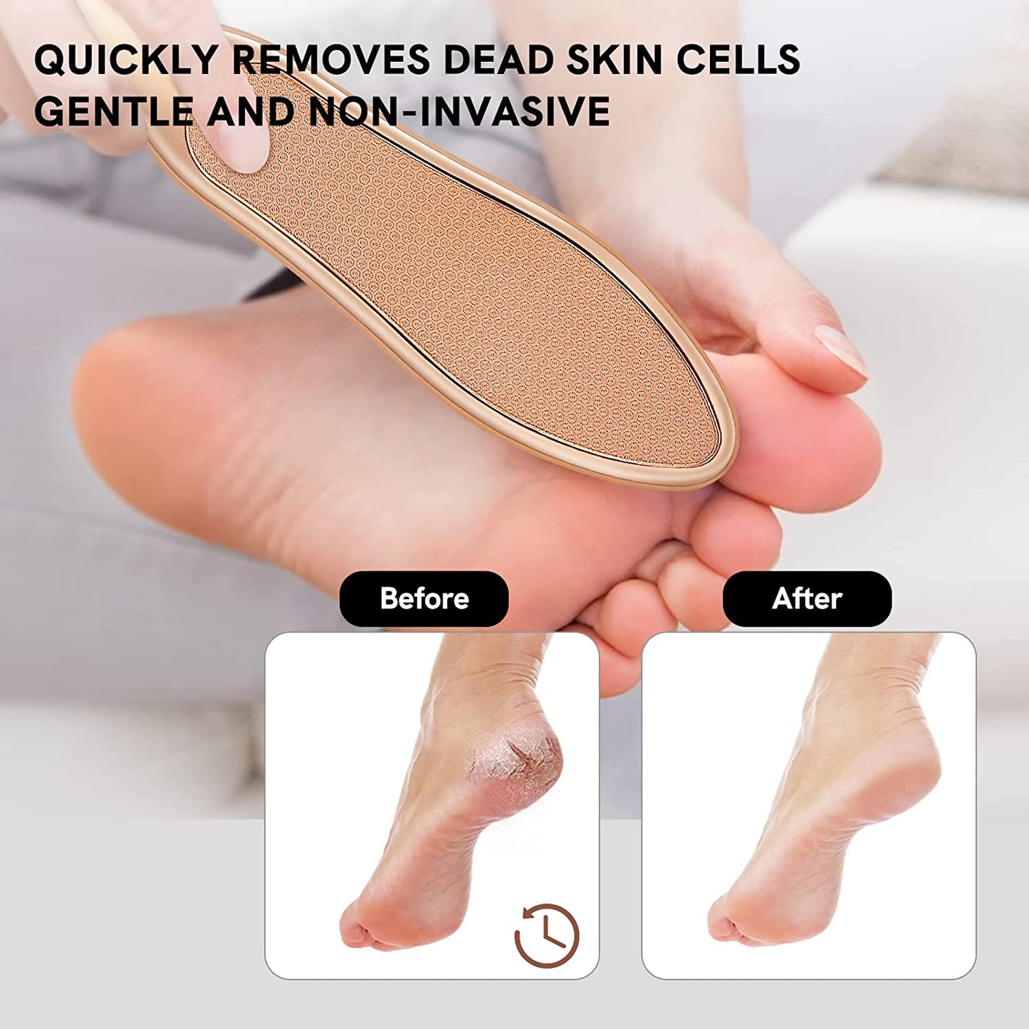 Glass Pedicure Foot File - Coarse/Fine Double Side Nano Glass Surface, Dead Hard Skin Remover, Cuticle Callus Removal, Professional Foot Care, Both Wet and Dry Using Health & Beauty > Personal Care > Foot Care Cut it   