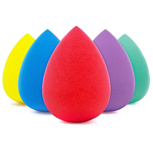 BEAKEY 5 Pcs Makeup Sponge Set, Foundation Blending Beauty Sponge, Flawless for Liquid, Cream, and Powder, Multi-Colored Makeup Sponges Health & Beauty > Personal Care > Cosmetics > Cosmetic Tools > Makeup Tools BEAKEY A-Multi Air  