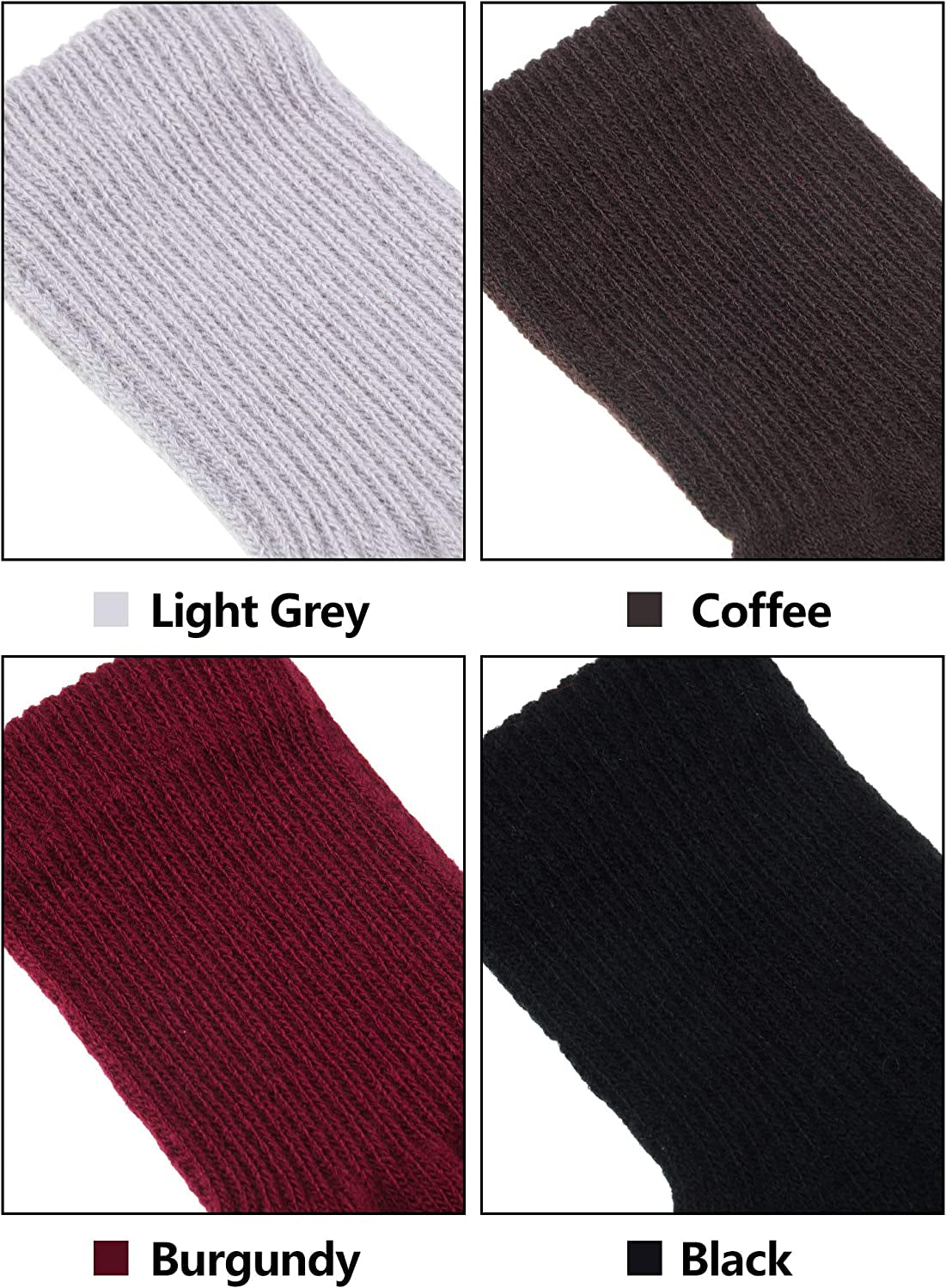 Unisex Half Finger Gloves Winter Stretchy Knit Fingerless Typing Gloves for Women Apparel & Accessories > Clothing Accessories > Gloves & Mittens SATINIOR   