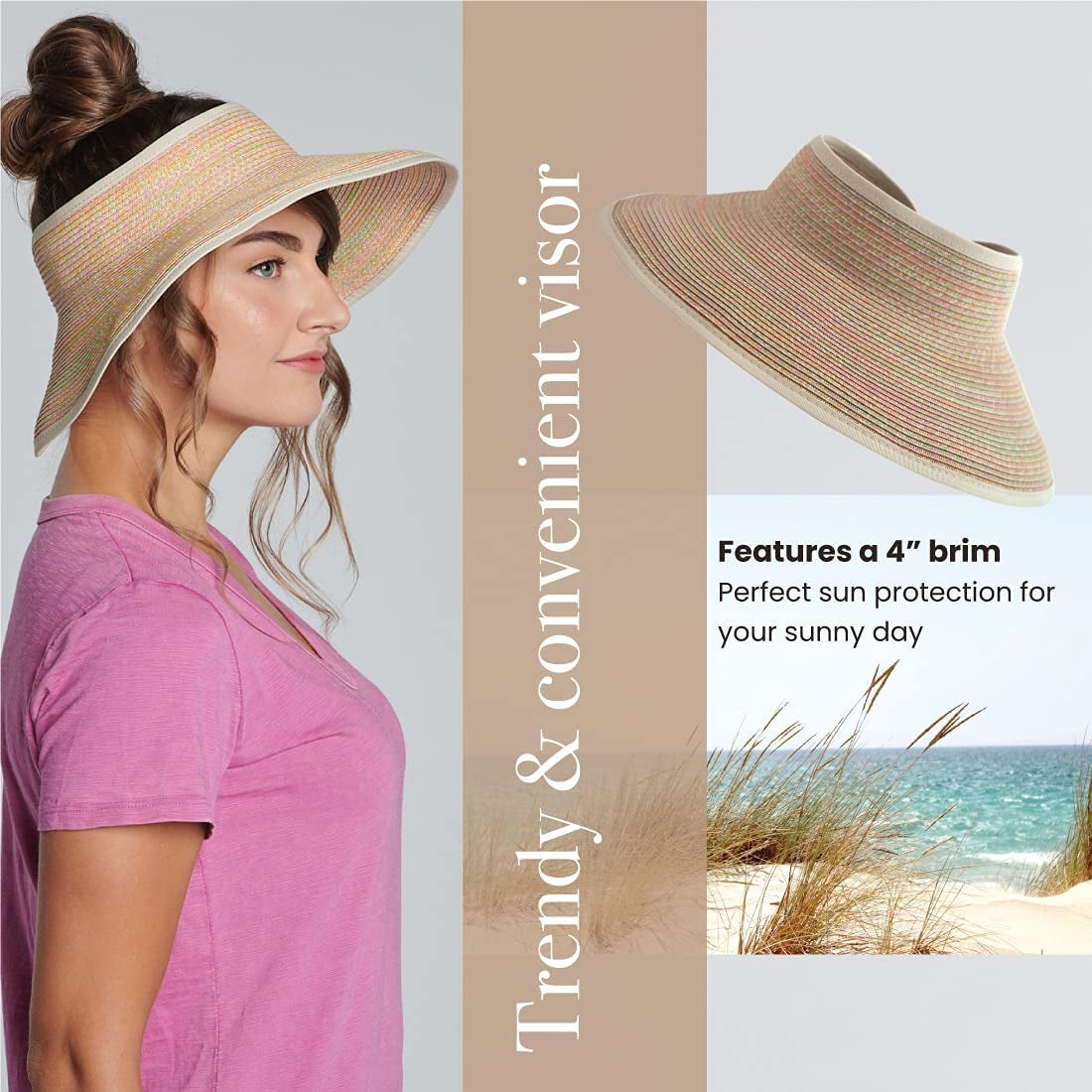San Diego Hat Company Women'S UBV002OSXPS, Mixed Pastels, One Size Apparel & Accessories > Clothing Accessories > Hats San Diego Hat Co.   