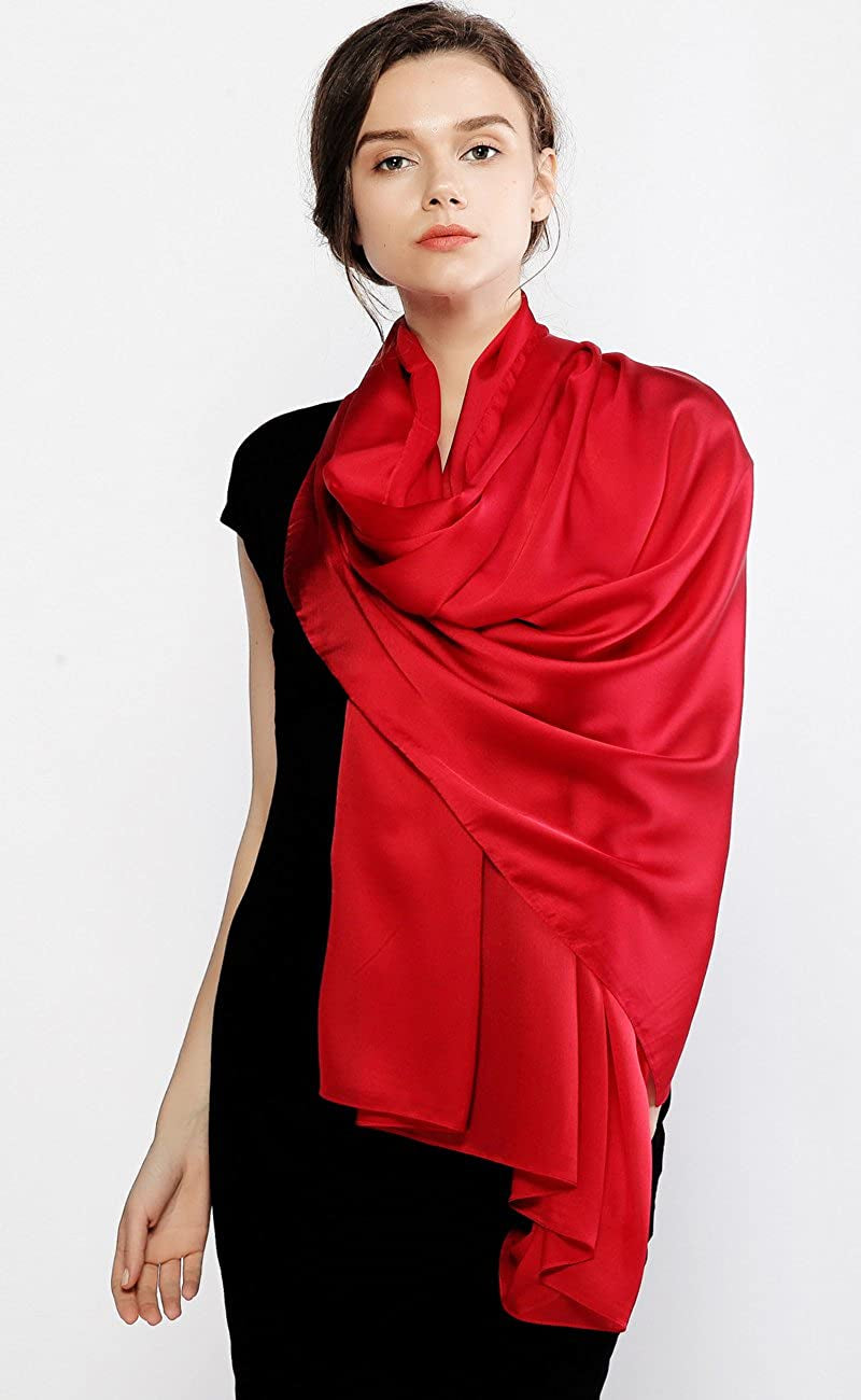 RIIQIICHY Pashmina Shawls Wraps for Women Evening Dresses like Chiffon Silk Scarf for Weddings Apparel & Accessories > Clothing Accessories > Scarves & Shawls RIIQIICHY   
