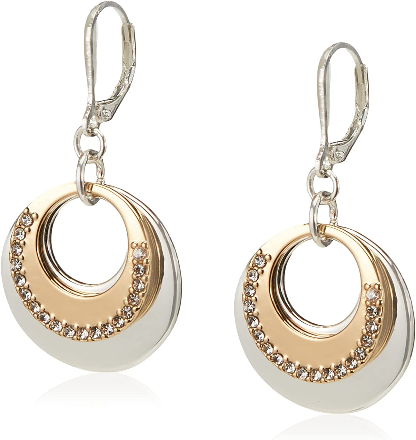 Nine West Classics Apparel & Accessories > Jewelry > Earrings KYLIE MAX Two-Tone Two Tone Drop Earrings 