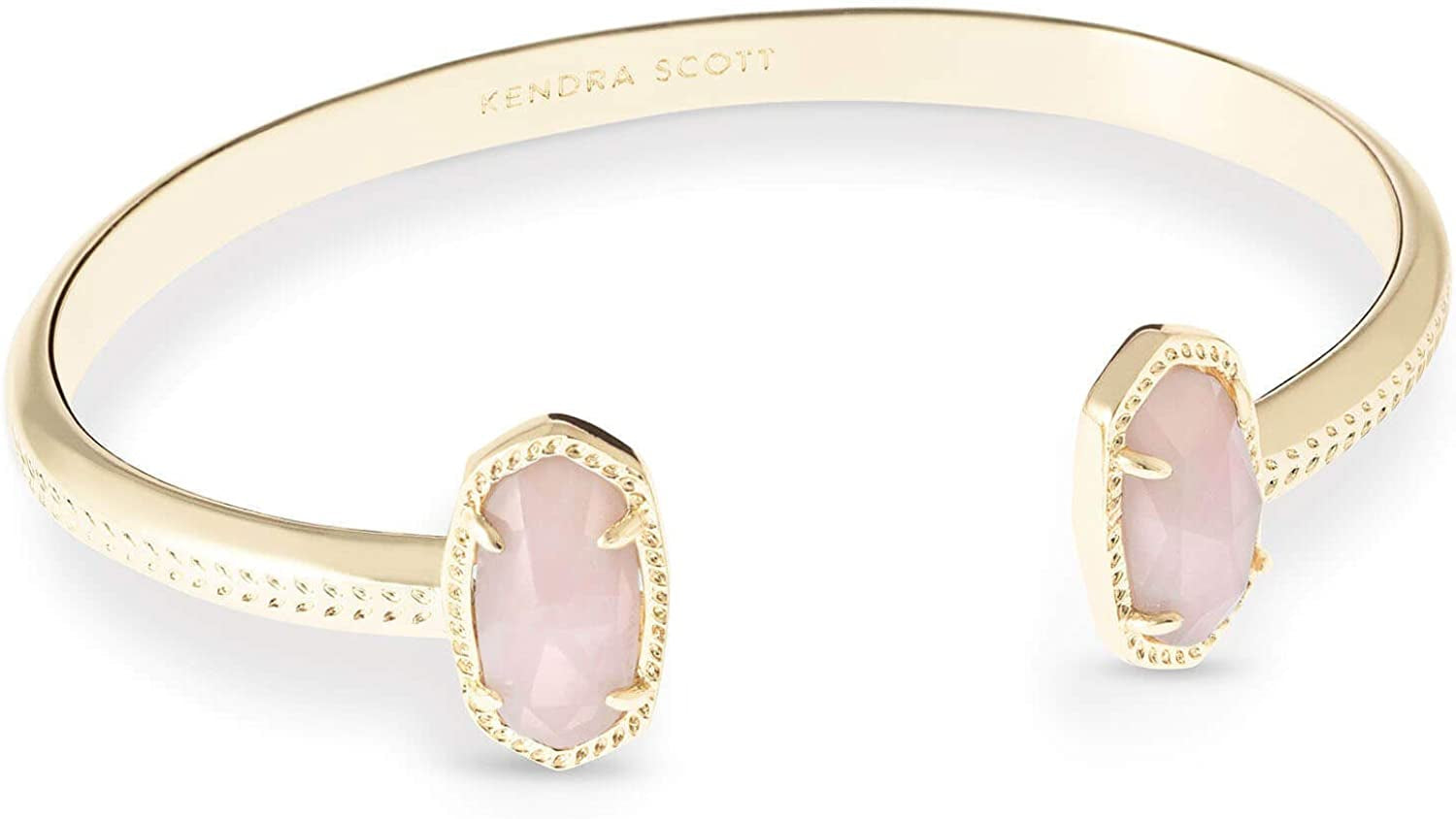 Kendra Scott Elton Cuff Bracelet for Women, Fashion Jewelry Apparel & Accessories > Jewelry > Bracelets Kendra Scott GOLD - ROSE QUARTZ  