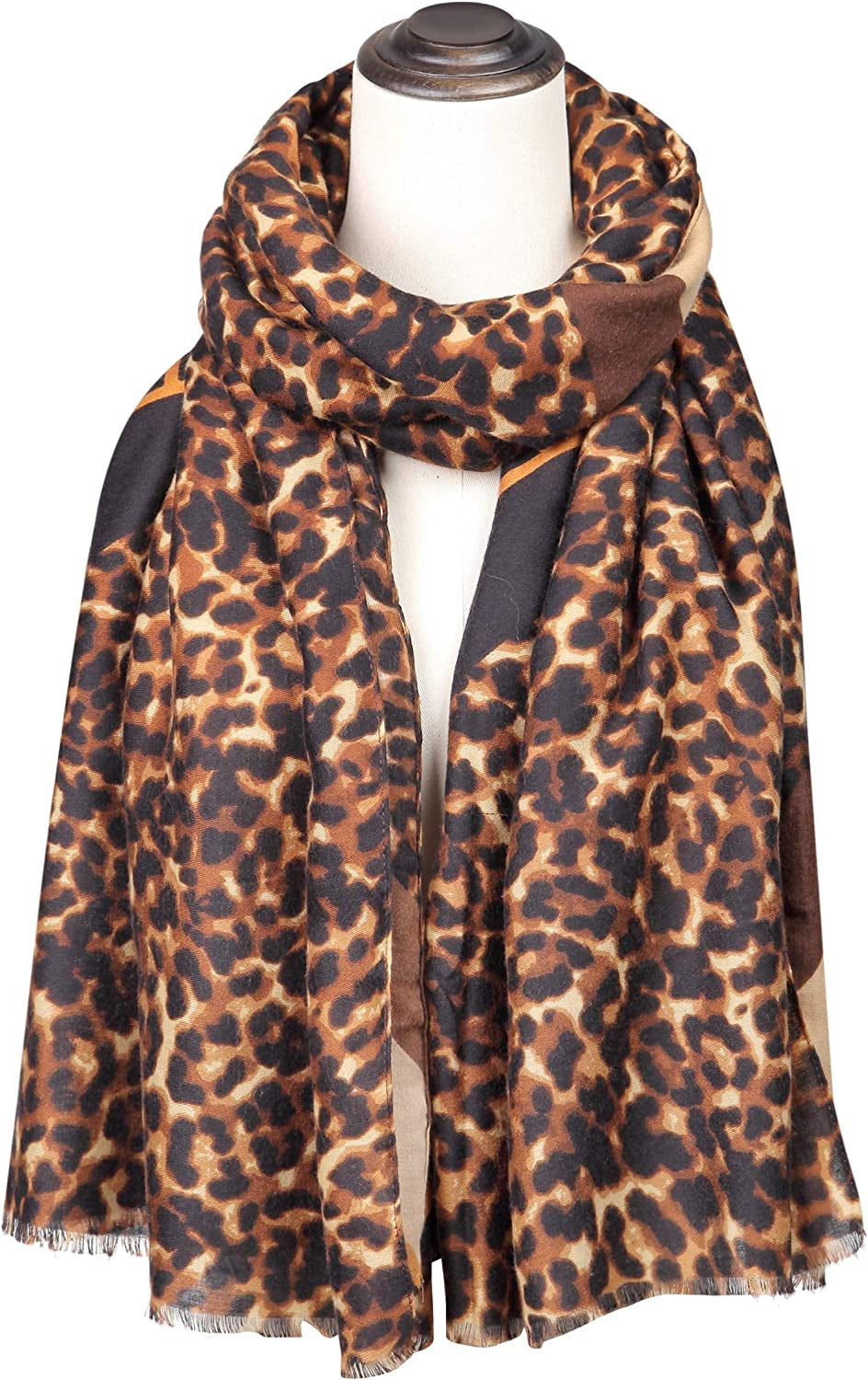 Nabegum Leopard Print Scarf for Women Cheetah Animal Lightweight Fall Blanket Scarves Apparel & Accessories > Clothing Accessories > Scarves & Shawls Nabegum   