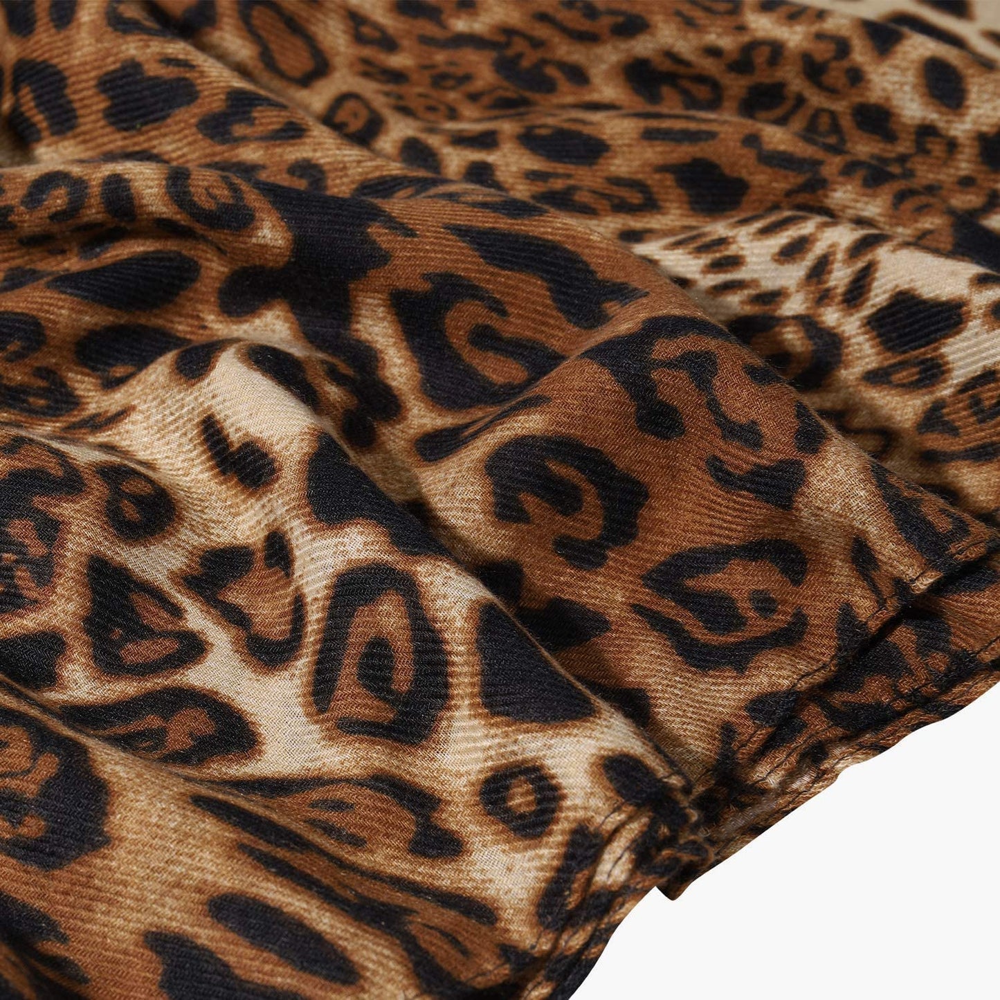 GERINLY Cozy Cheetah Scarfs for Women Stylish Cotton Leopard Blanket Wrap Shawls Apparel & Accessories > Clothing Accessories > Scarves & Shawls GERINLY   