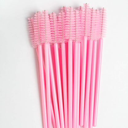 Eyelash Spoolie Brushes 100PCS Mascara Wands Eyebrow Brush Cleaner Applicator Makeup-Tools False Eyelashes Extension (100PCS PINK BRUSHES) Health & Beauty > Personal Care > Cosmetics > Cosmetic Tools > Makeup Tools FANJEIS   