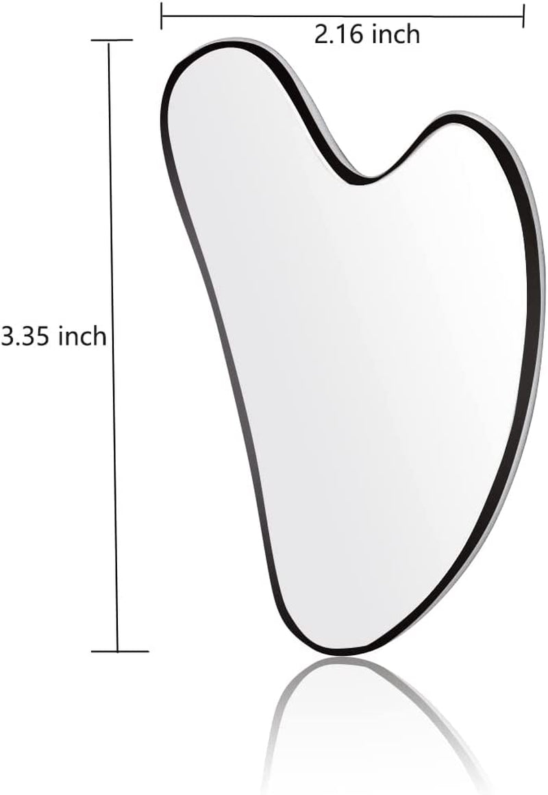 Ruiyue Carry Stainless Steel Gua Sha Facial Tools Guasha Tool for Face Scraping Massage Tool for Chin Neck Face Relax Slimming Wrinkle Remover Beauty Care, 1 Count (Pack of 1), (Guasha-1) Health & Beauty > Personal Care > Cosmetics > Cosmetic Tools > Skin Care Tools RuiYue Carry   