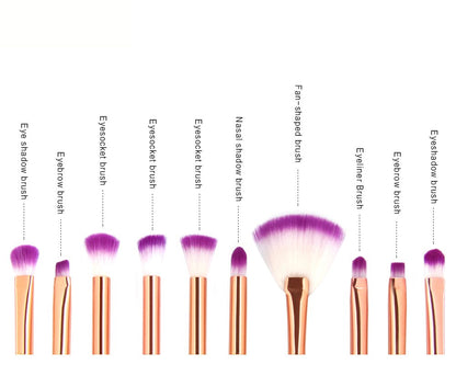 Tenmon 10 Pcs Mermaid Eye Makeup Brushes Set, Professional Eyeshadow Makeup Brushes Set with Soft Synthetic Hairs for Eyeshadow, Concealer, Eyeliner, Brow Blending, Highlighter Brush Tool Health & Beauty > Personal Care > Cosmetics > Cosmetic Tools > Makeup Tools Tenmon   