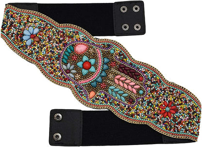 Idealway Bohemian Women Belt Ethnic Strech Beaded Adjustable Waist Belly Chain Body Jewelry Apparel & Accessories > Jewelry > Body Jewelry idealway   