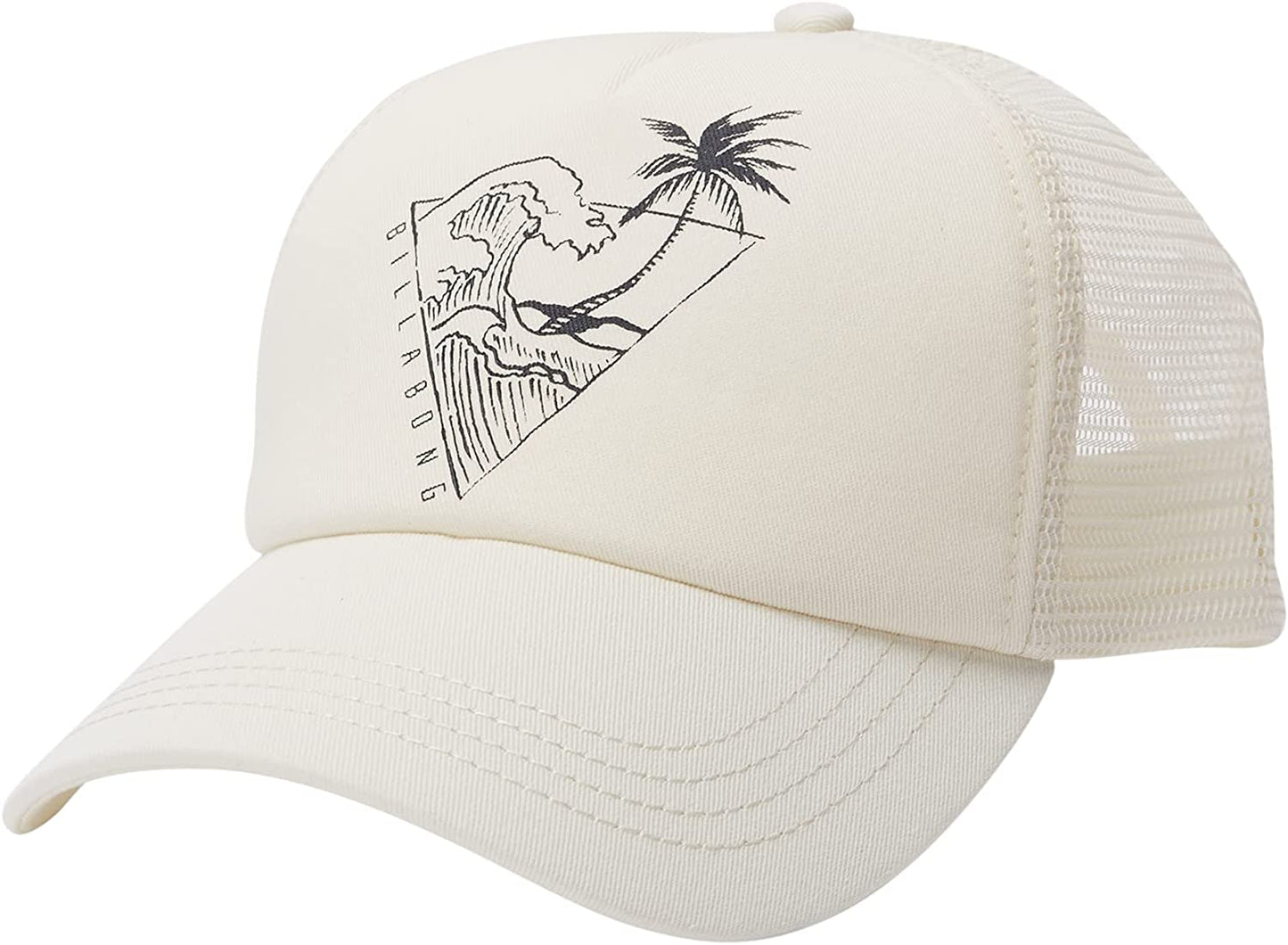 Billabong Women'S across Waves Adjustable Trucker Hat Apparel & Accessories > Clothing Accessories > Hats Billabong Salt Crystal One Size 