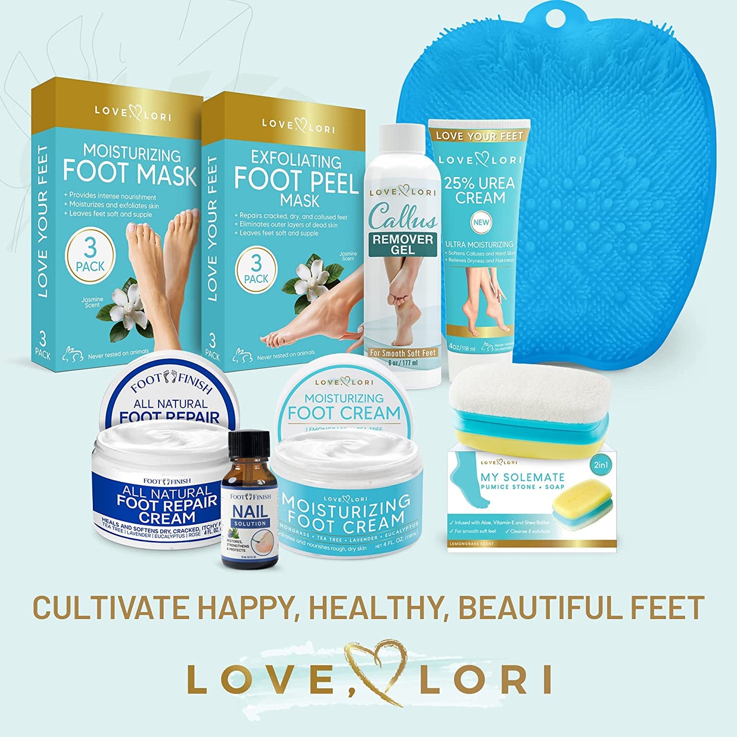 Foot Mask Moisturizing 3 Pairs by Love Lori – Ultra Hydrating Foot Mask for Dry Cracked Feet, (NON-PEEL) with Hyaluronic Acid, Shea Butter & Coconut Oil – Great Self Care Gifts for Women & Men Health & Beauty > Personal Care > Foot Care LOVE, LORI   