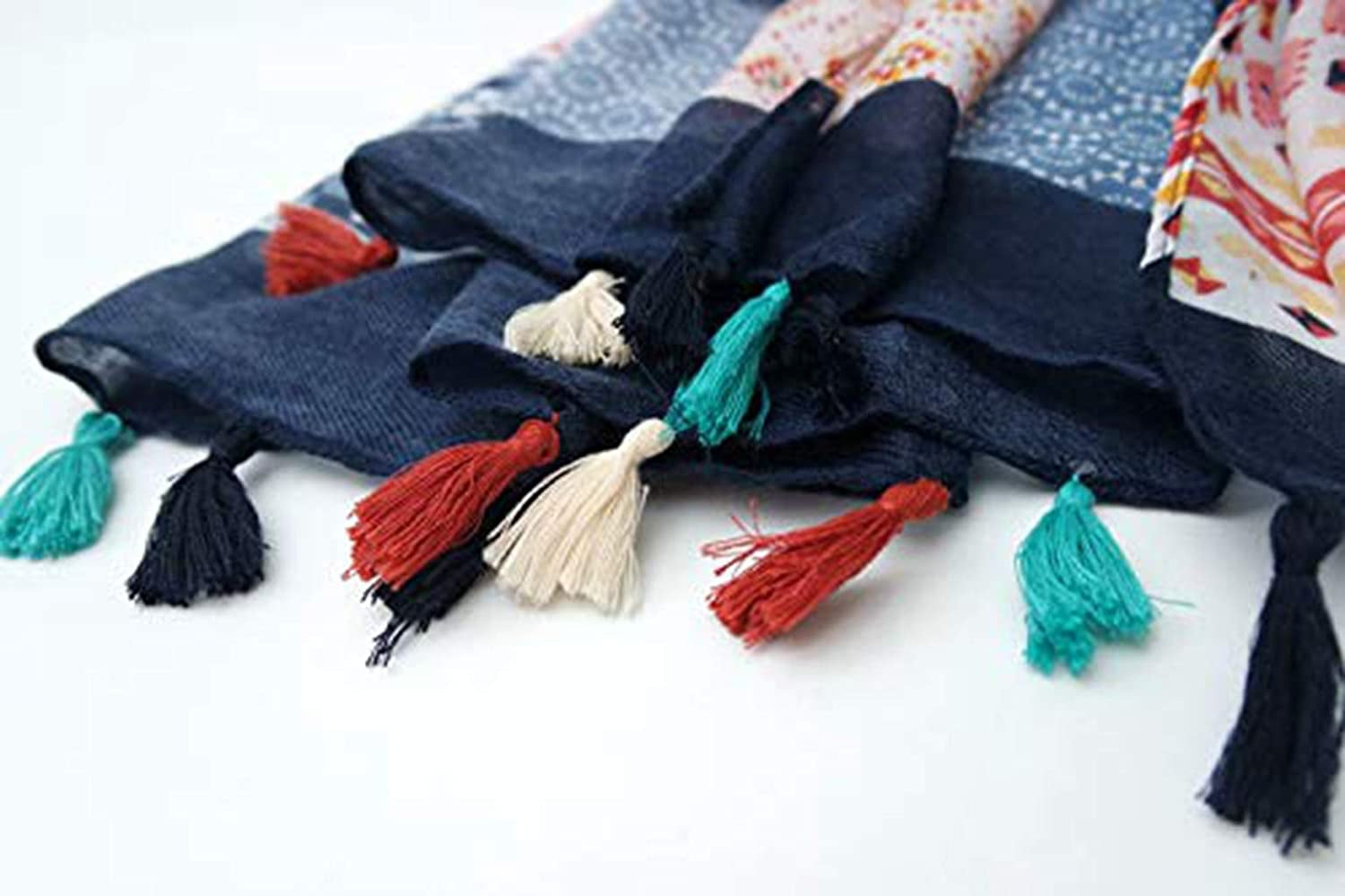 Scarfs for Women Lightweight Floral Flower Winter Scarf Large Fashion Wrap Shawls Oversized Cape Tassel Fall Scarves Apparel & Accessories > Clothing Accessories > Scarves & Shawls STONE   