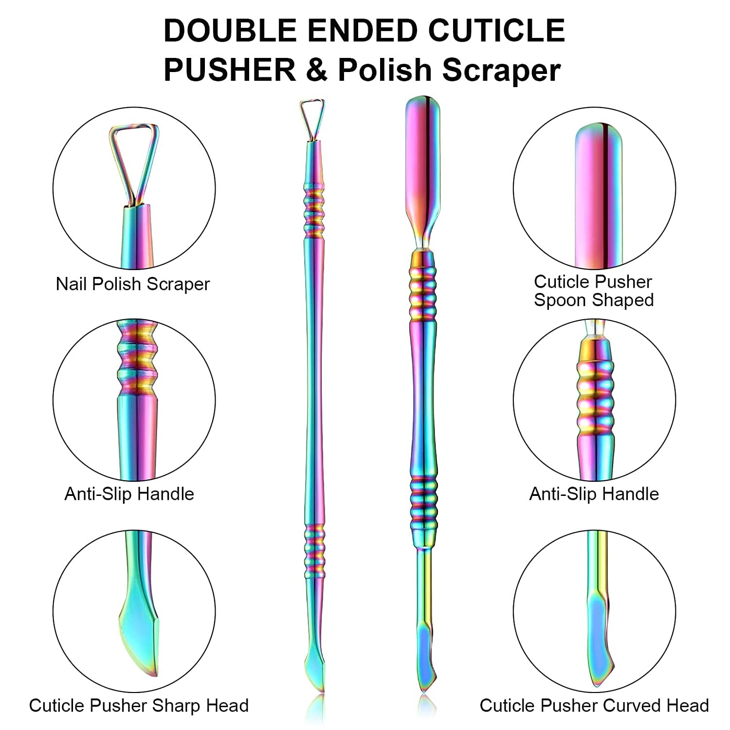 Nail Clippers for Acrylic Nails, Acrylic Nail Clipper, Nail Cutter, False Nail Tips Clipper Set, Stainless Steel Rainbow Color Nail Manicure Set for Salon Home Nail Art (Rainbow Color) Health & Beauty > Personal Care > Cosmetics > Cosmetic Tools > Nail Tools Mudder   