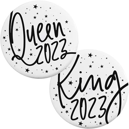 Prom Royalty Set - Rhinestone Tiara, Crown, Sashes, Buttons Apparel & Accessories > Clothing Accessories > Sashes Anderson's   