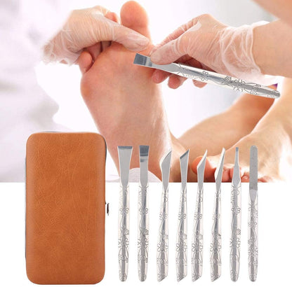 Foot File, 8Pcs Stainless Steel Foot File Dead Skin Horny Remover Foot Callus Shaver Pedicure Tool Set for Women Men Care Feet Health & Beauty > Personal Care > Foot Care Yinhing   