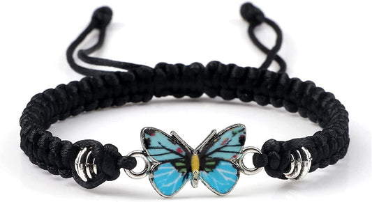1PC Butterfly Bracelet, for Teen Girls Adjustable String Butterfly Bracelets for Women Cute Butterfly Charm Bracelets Apparel & Accessories > Jewelry > Bracelets Generic #05  