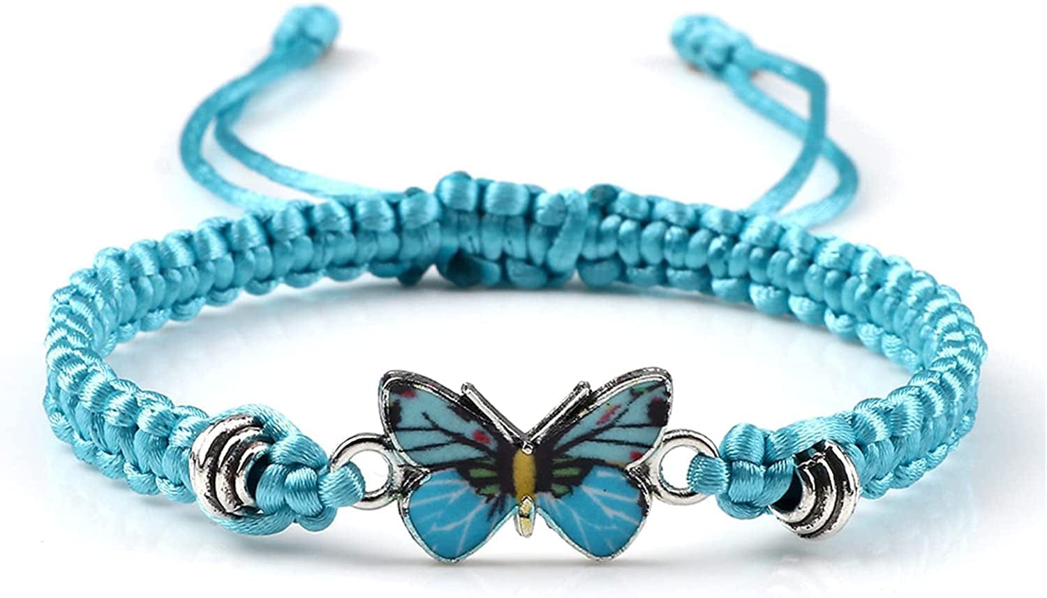1PC Butterfly Bracelet, for Teen Girls Adjustable String Butterfly Bracelets for Women Cute Butterfly Charm Bracelets Apparel & Accessories > Jewelry > Bracelets Generic #03  