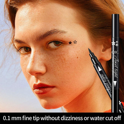 1Pcs Dual Ended Eyeliner Stamp,Waterproof Liquid Eyeliner with Heart Seal Stamp,Long Lasting Seal Eyeliner Pen for Makeup,Eye Decoration Eye Liner Makeup Tool Black No Smudge (02# Heart) Health & Beauty > Personal Care > Cosmetics > Cosmetic Tools > Makeup Tools Jutoe   
