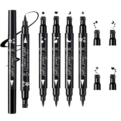1Pcs Dual Ended Eyeliner Stamp,Waterproof Liquid Eyeliner with Heart Seal Stamp,Long Lasting Seal Eyeliner Pen for Makeup,Eye Decoration Eye Liner Makeup Tool Black No Smudge (02# Heart) Health & Beauty > Personal Care > Cosmetics > Cosmetic Tools > Makeup Tools Jutoe 4 in 1  