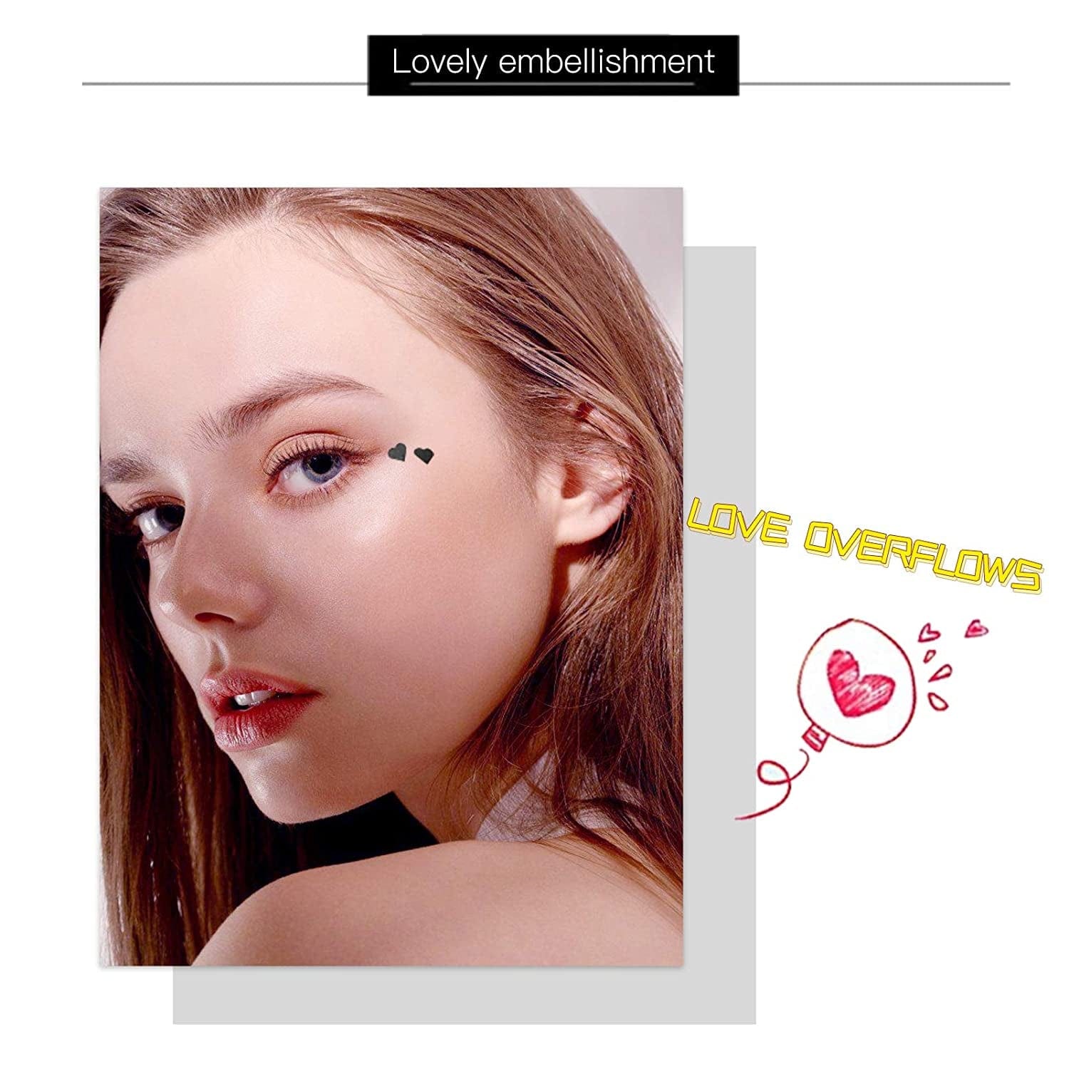 1Pcs Dual Ended Eyeliner Stamp,Waterproof Liquid Eyeliner with Heart Seal Stamp,Long Lasting Seal Eyeliner Pen for Makeup,Eye Decoration Eye Liner Makeup Tool Black No Smudge (02# Heart) Health & Beauty > Personal Care > Cosmetics > Cosmetic Tools > Makeup Tools Jutoe   