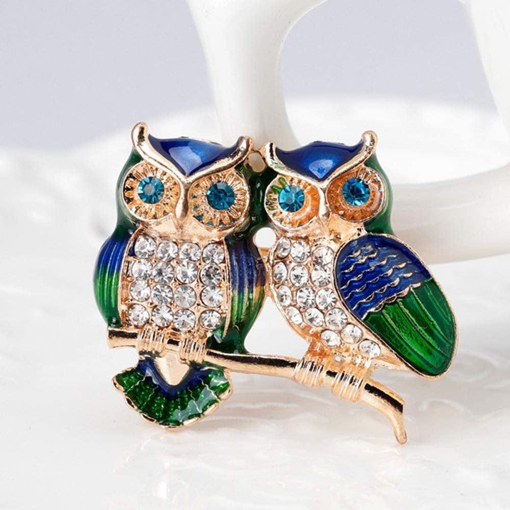 1X Cute Owl Brooch Pin Women Corsage Children Birthday Gift Collar Lapel Badge Jewelry Scarves Shawl Clip Lady Jewelry Bag Ornament Men Gift Superior Quality and Creative