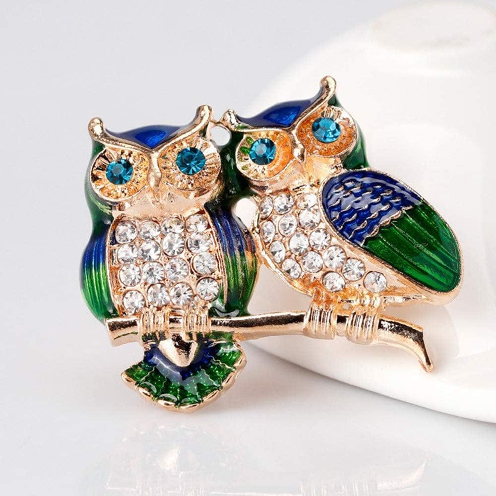 1X Cute Owl Brooch Pin Women Corsage Children Birthday Gift Collar Lapel Badge Jewelry Scarves Shawl Clip Lady Jewelry Bag Ornament Men Gift Superior Quality and Creative