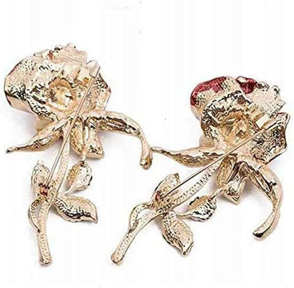 1X Valentine'S Day Gift Purple Rose Flower Lapel Pin Enamel Pin Brooch Jewellery Corsage Button Dress Scarf Shawl Clip Bag Ornament Practical Superior Quality and Creative