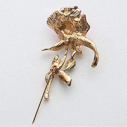 1X Valentine'S Day Gift Purple Rose Flower Lapel Pin Enamel Pin Brooch Jewellery Corsage Button Dress Scarf Shawl Clip Bag Ornament Practical Superior Quality and Creative