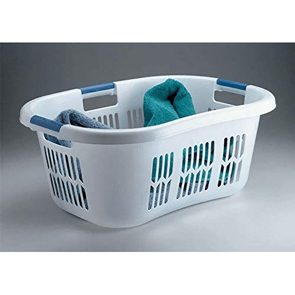 2.1 Bushel Large Hip-Hugger Pportable Pplastic Laundry Basket, WWHITE FG299587WHTRB Apparel & Accessories > Clothing > Underwear & Socks > Underwear Replacement Parts   