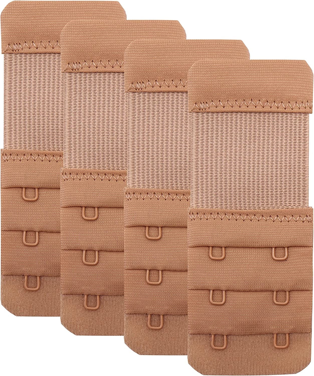 2 Hook Bra Extenders,Stretchy Soft and Comfortable Bra Strap Extender Skin Color-1