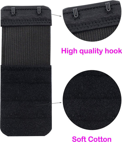 2 Hook Bra Extenders,Stretchy Soft and Comfortable Bra Strap Extender