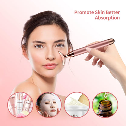 2-IN-1 Face Massager Roller Electric Face Roller, 3D Roller and Crescent-Shape Face Massager Kit Gift Set for Face Skin Care Tools Health & Beauty > Personal Care > Cosmetics > Cosmetic Tools > Skin Care Tools SSGP   