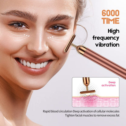 2 in 1 Face Massager Roller Electric Face Roller, 3D Roller and T Shape Face Massager Kit Gift Set for Face Skin Care Tools Health & Beauty > Personal Care > Cosmetics > Cosmetic Tools > Skin Care Tools SSGP   