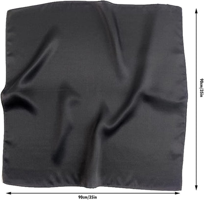 2 Pack 35" Satin Silk like Hair Scarf Bandana Light Head Wraps Neck Face Scarves Cover for Women Apparel & Accessories > Clothing Accessories > Bandanas & Headties woogwin   
