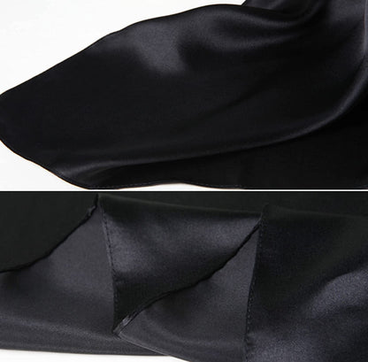 2 Pack 35" Satin Silk like Hair Scarf Bandana Light Head Wraps Neck Face Scarves Cover for Women Apparel & Accessories > Clothing Accessories > Bandanas & Headties woogwin   