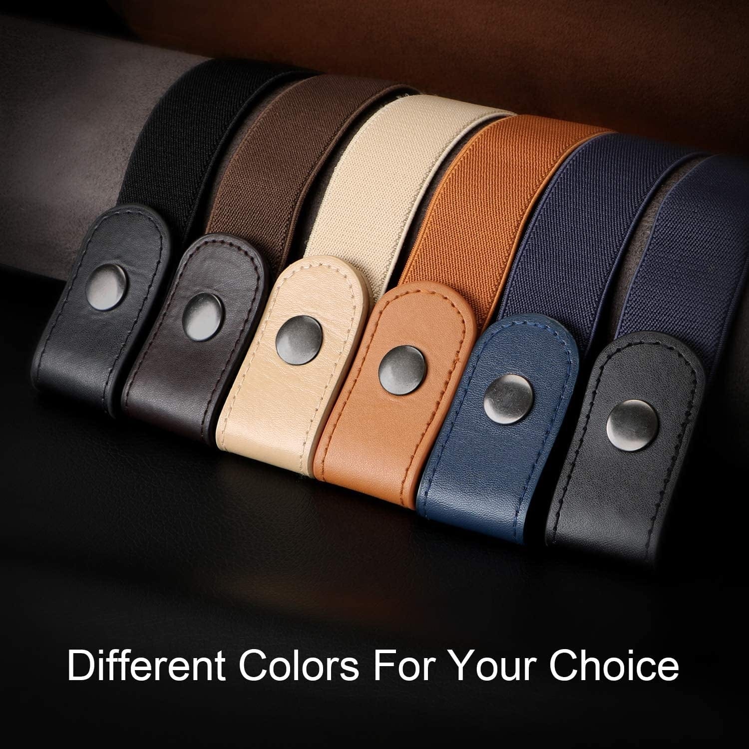 2 Pack Buckle Free Comfortable Elastic Belt for Women or Men, Buckle-Less No Bulge No Hassle Invisible Belts WHIPPY Apparel & Accessories > Clothing Accessories > Belts WHIPPY   