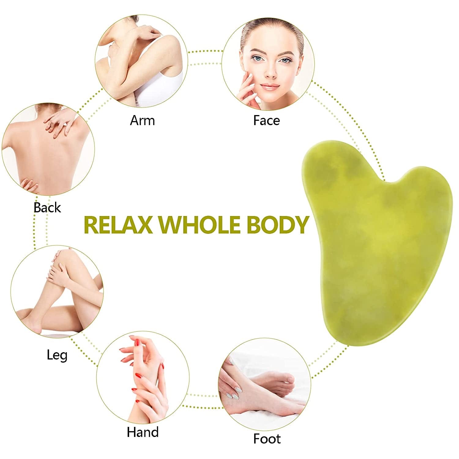 2 Pack Gua Sha Tool Scraping Massage Tools Natural Jade Stone for Facial Skincare anti Aging Trigger Point Treatment SPA Acupuncture Therapy Relieve Health & Beauty > Personal Care > Cosmetics > Cosmetic Tools > Skin Care Tools Blue-Stone   